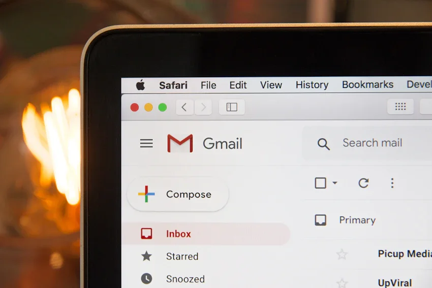 Ejemplo de preencabezado de correo electr&amp;#xF3;nico en Gmail