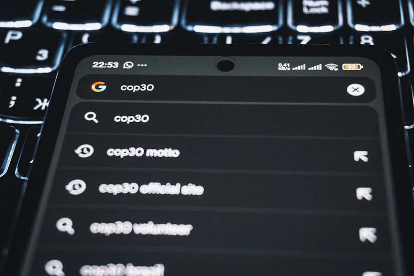 Screenshot of Google